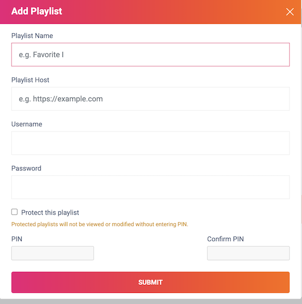 Configuration playlist M3U et Xtream Codes dans IBO Player Pro